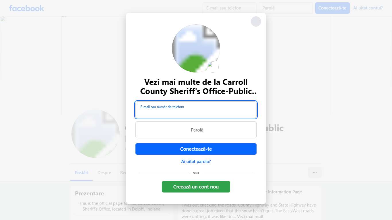 Carroll County Sheriff's Office-Public Information Page Delphi IN Facebook
